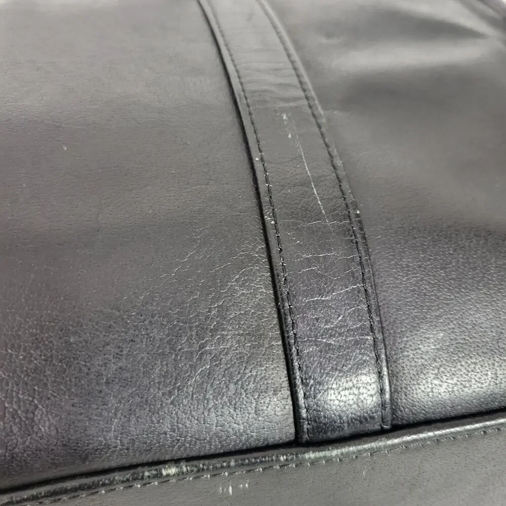Vintage Wilsons Leather Briefcase Black Bag Laptop Commuter Documents Messenger